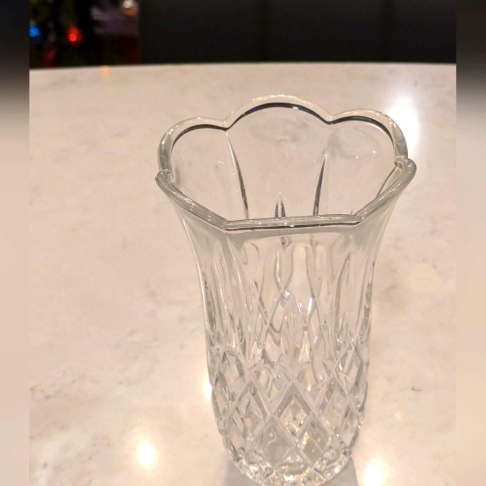 Crystal Flowers Vase 6.5" x 4.5"